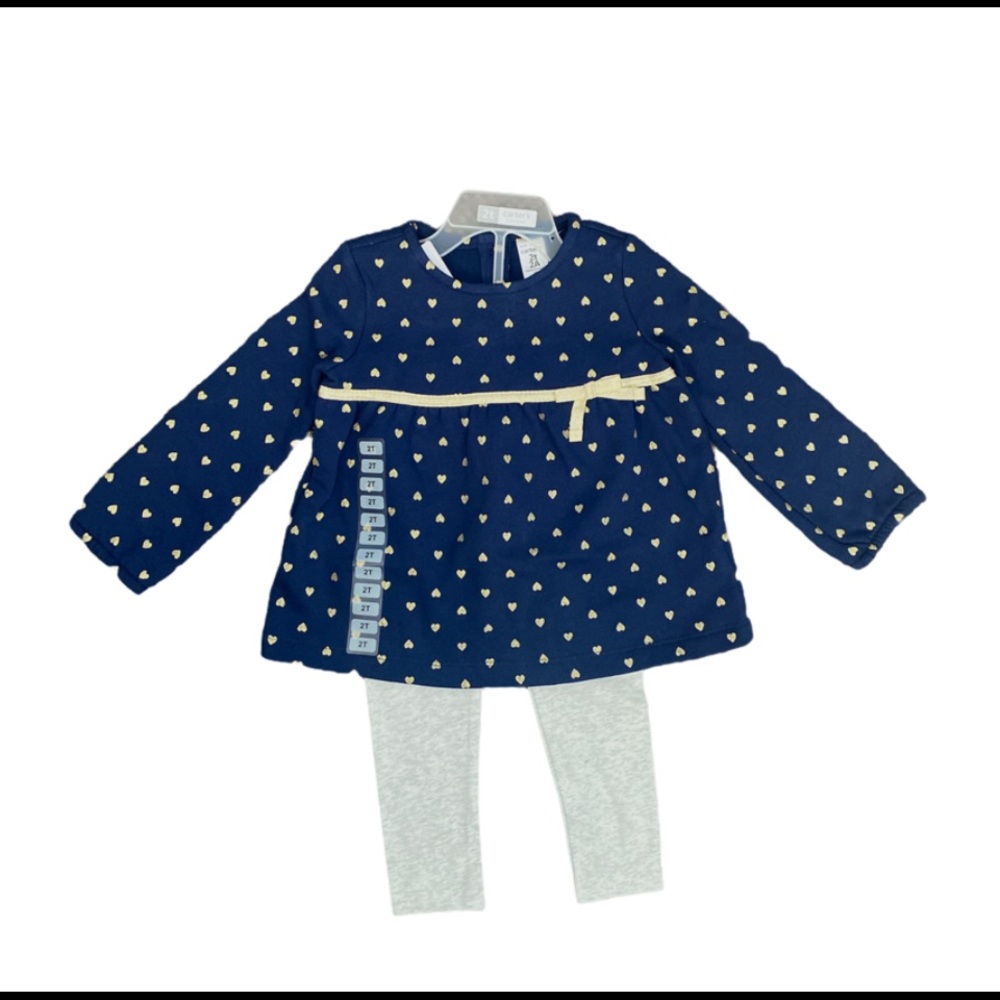 — Carter's Girls Fleece Top & Leggings-New